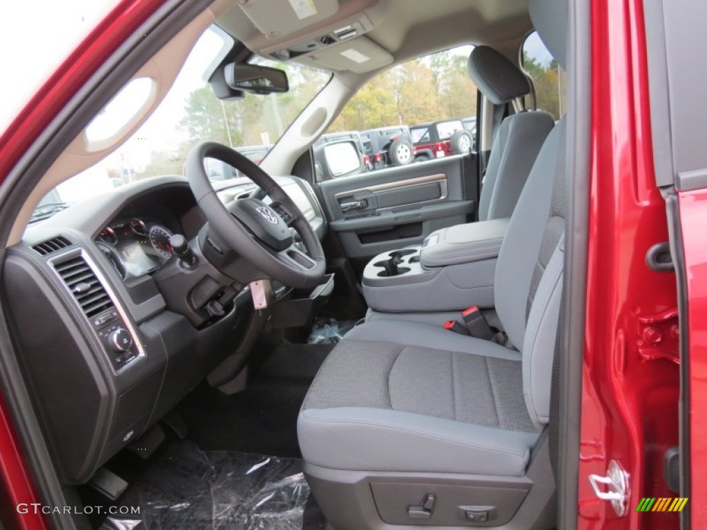 Black/Diesel Gray Interior 2013 Ram 1500 Big Horn Crew Cab 4x4 Photo #74359820