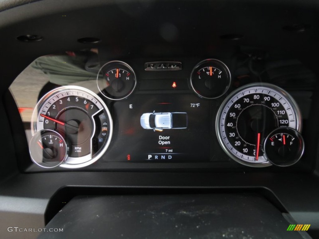 2013 Ram 1500 Big Horn Crew Cab 4x4 Gauges Photo #74359940