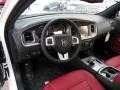 2013 Dodge Charger Black/Red Interior Prime Interior Photo