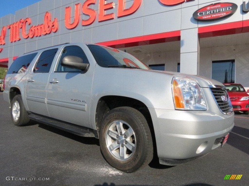 2010 Yukon XL SLE - Pure Silver Metallic / Ebony photo #1