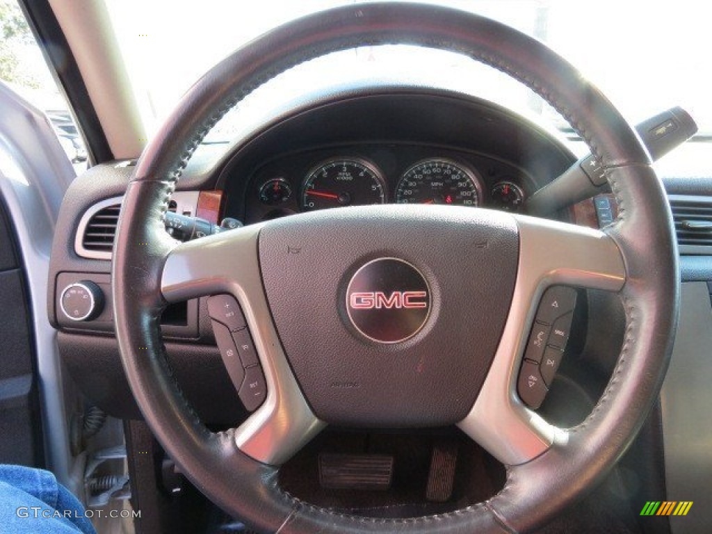 2010 GMC Yukon XL SLE Ebony Steering Wheel Photo #74362877