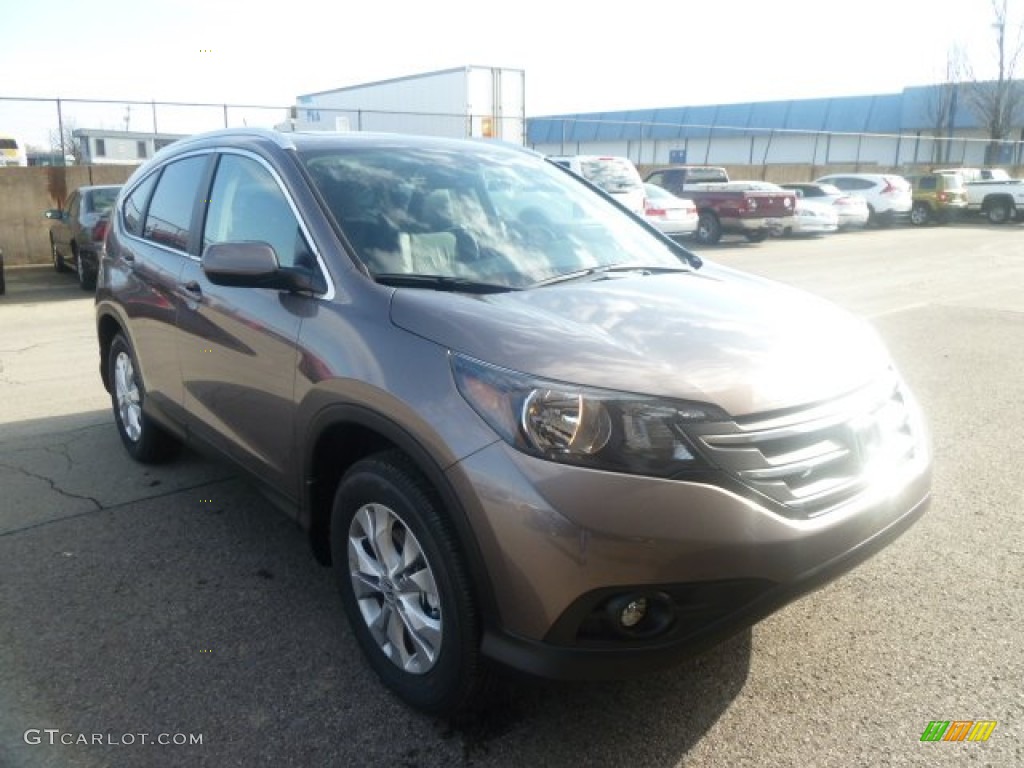 2013 CR-V EX-L AWD - Urban Titanium Metallic / Black photo #6