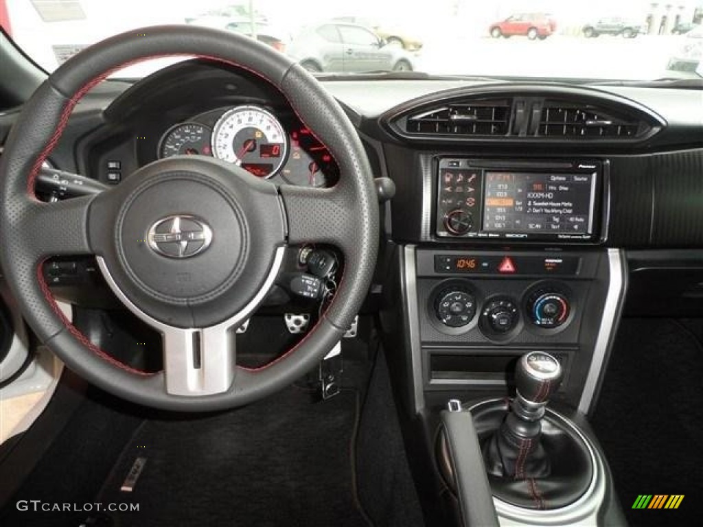 2013 Scion FR-S Sport Coupe Black/Red Accents Dashboard Photo #74364785