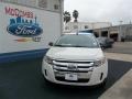 2013 White Suede Ford Edge SE  photo #1