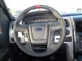 Raptor Black Leather/Cloth 2013 Ford F150 SVT Raptor SuperCrew 4x4 Steering Wheel