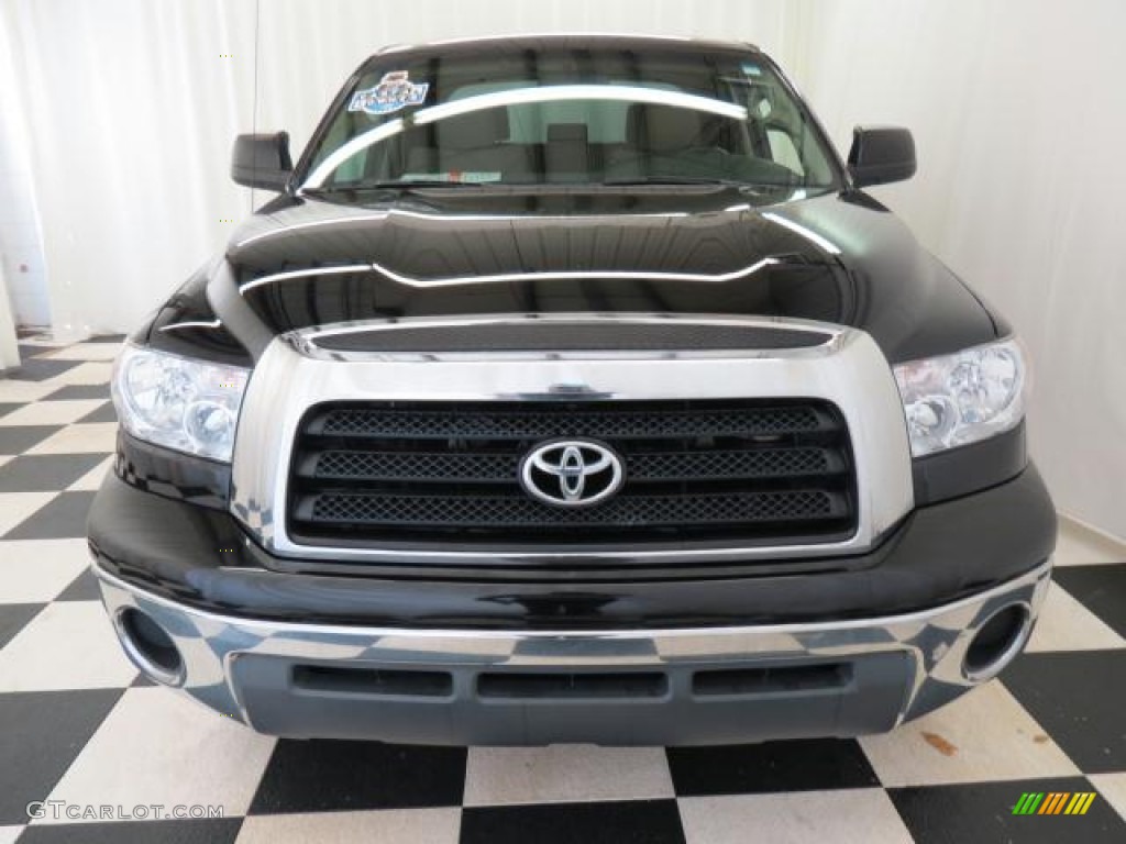 2008 Tundra Double Cab 4x4 - Black / Beige photo #2