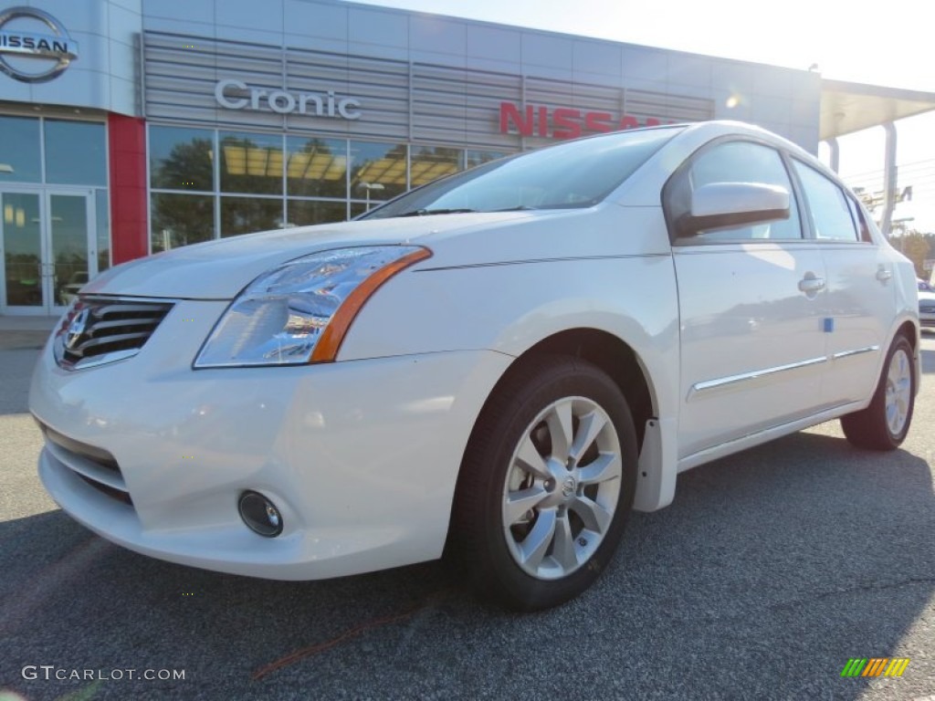 2012 Sentra 2.0 SL - Aspen White / Charcoal photo #1