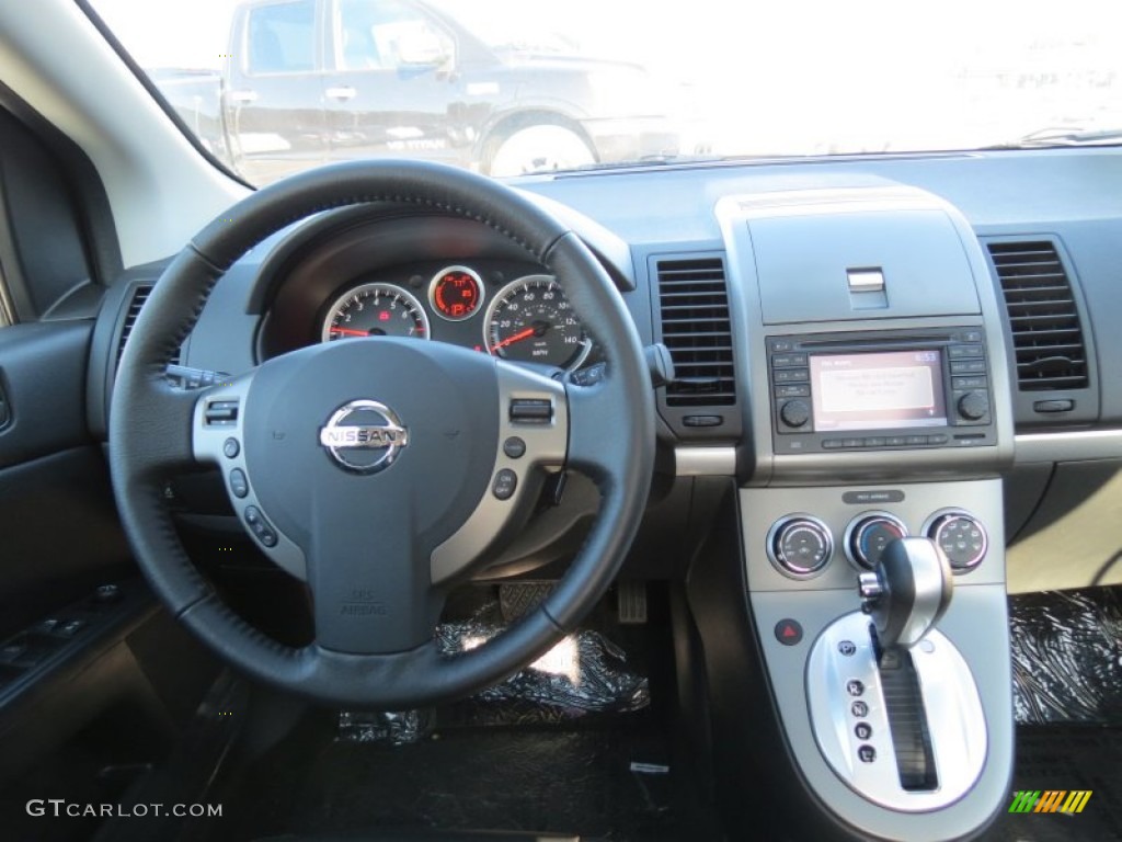 2012 Sentra 2.0 SL - Aspen White / Charcoal photo #12