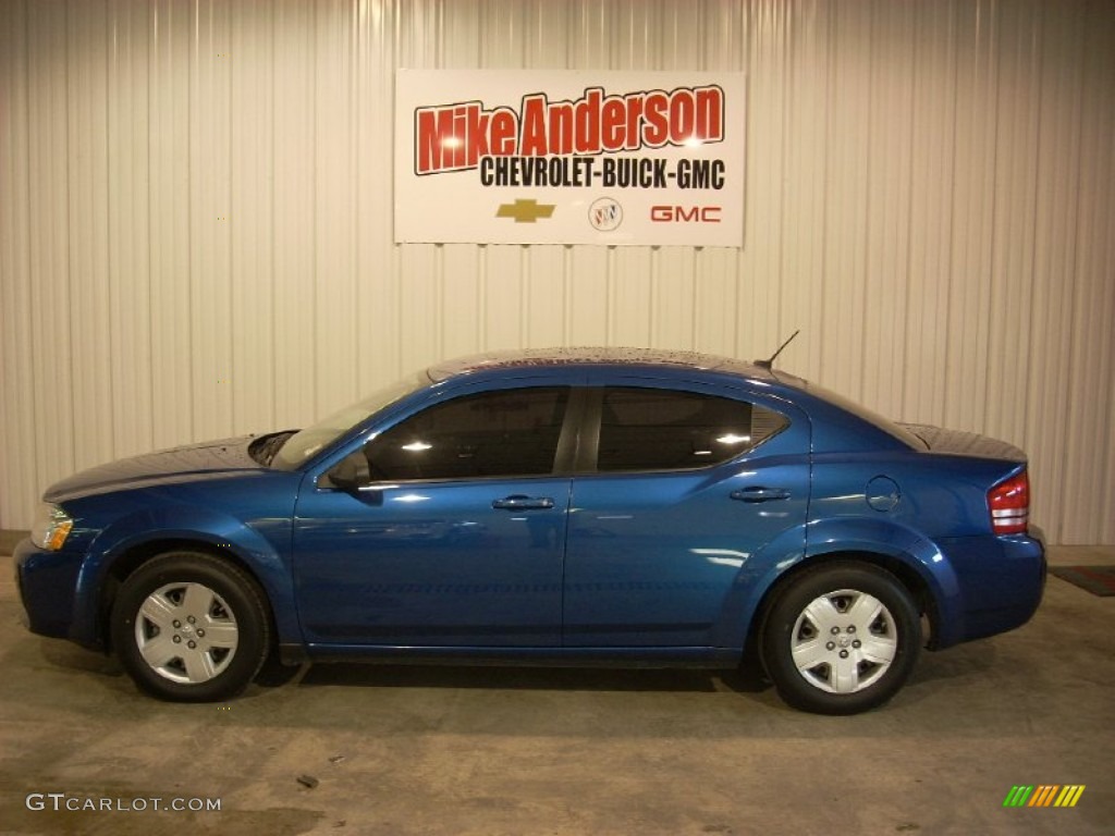 2009 Avenger SXT - Deep Water Blue Pearl / Dark Slate Gray/Light Graystone photo #2