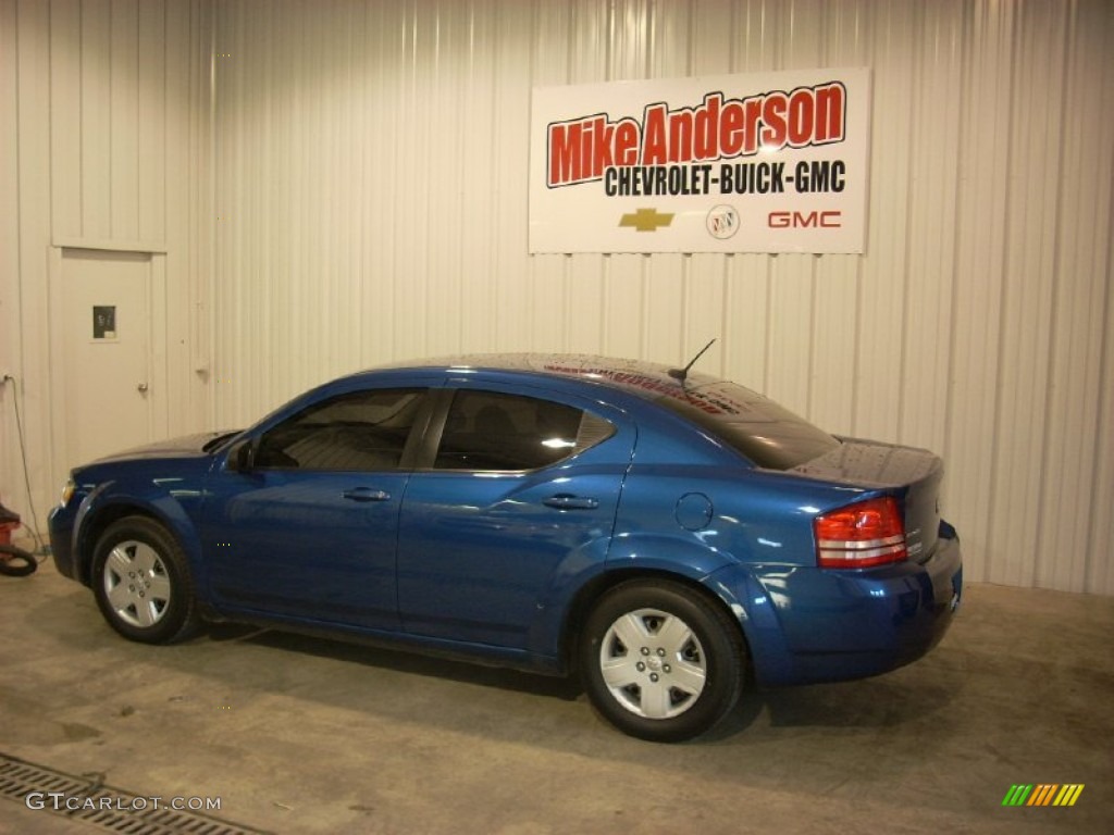 2009 Avenger SXT - Deep Water Blue Pearl / Dark Slate Gray/Light Graystone photo #3