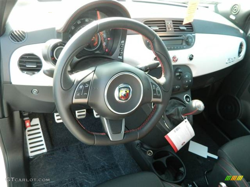 2013 Fiat 500 Abarth Abarth Nero/Nero (Black/Black) Dashboard Photo #74370695