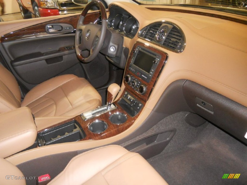 2013 Enclave Leather - Champagne Silver Metallic / Choccachino Leather photo #3