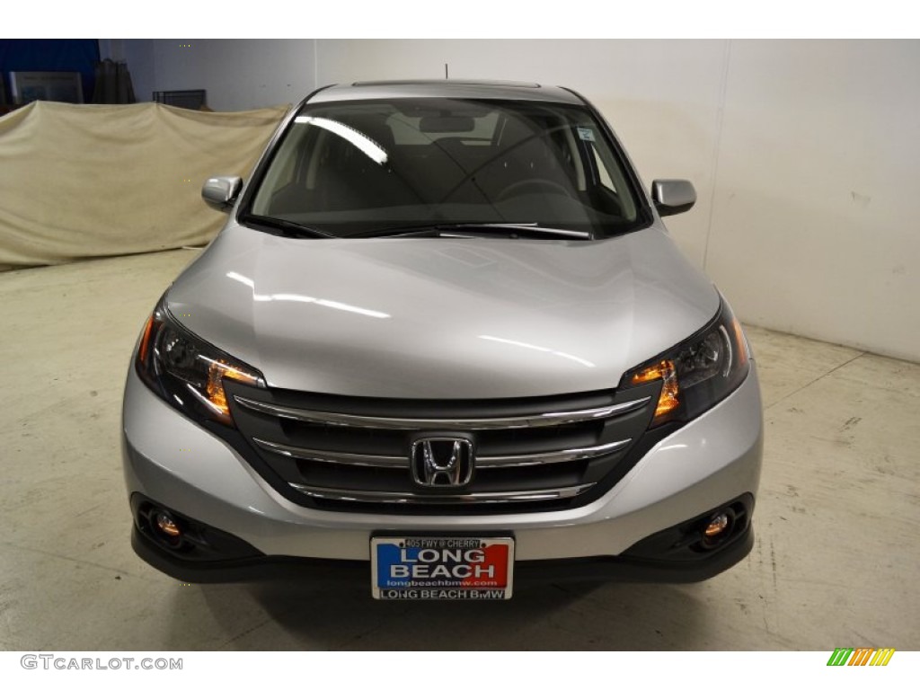 2012 CR-V EX - Alabaster Silver Metallic / Black photo #4