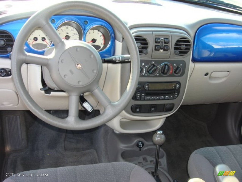 2005 Chrysler PT Cruiser Touring Taupe/Pearl Beige Dashboard Photo #74370908