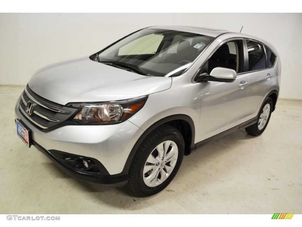 2012 CR-V EX - Alabaster Silver Metallic / Black photo #7