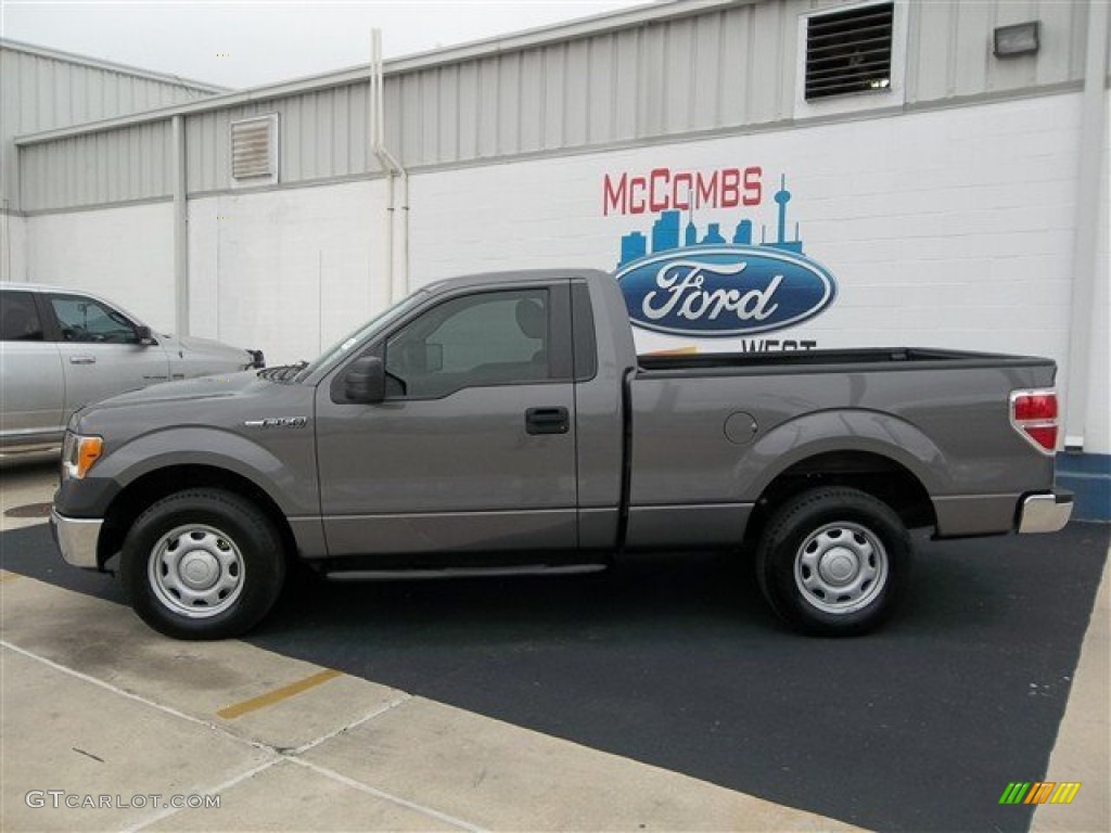 2010 F150 XL Regular Cab - Sterling Grey Metallic / Medium Stone photo #3