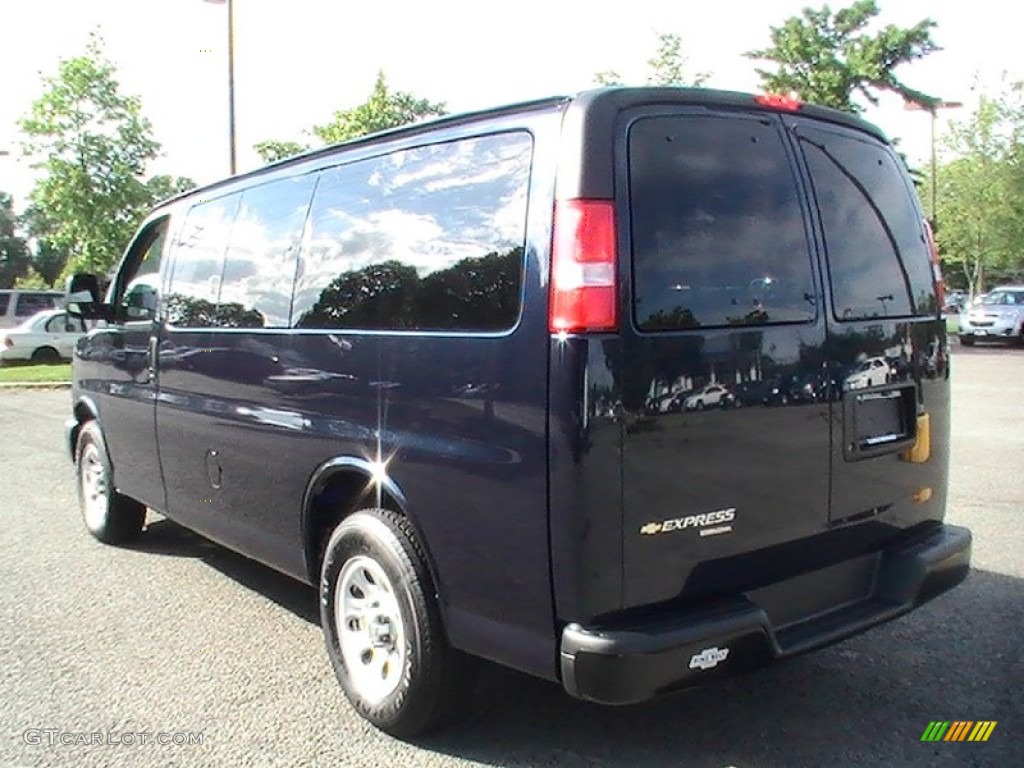 Dark Blue Metallic 2012 Chevrolet Express LS 1500 Passenger Van Exterior Photo #74372986