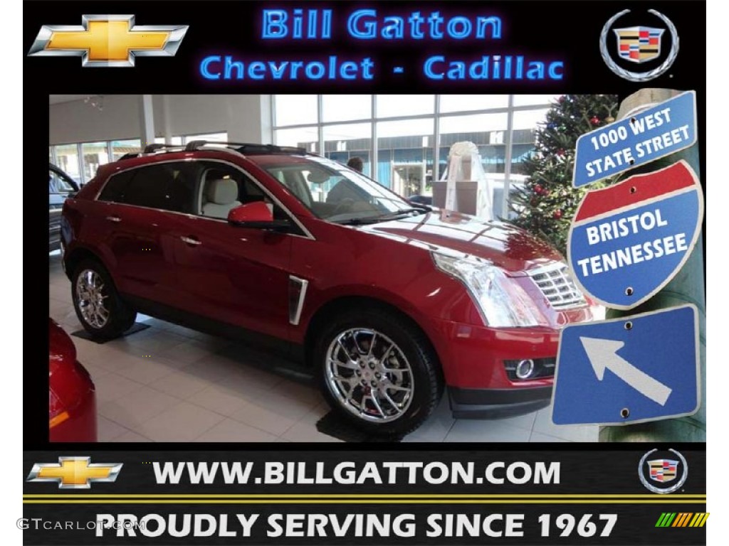 2013 SRX Performance AWD - Crystal Red Tintcoat / Shale/Brownstone photo #1
