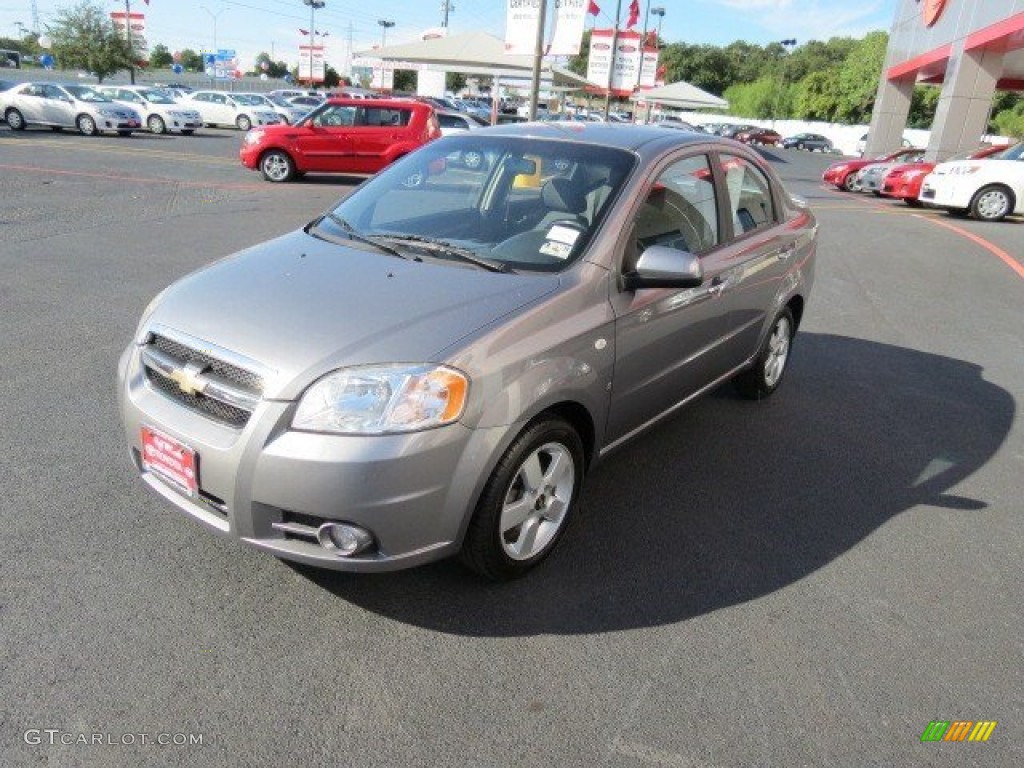 2008 Aveo LT Sedan - Medium Gray Metallic / Charcoal photo #3