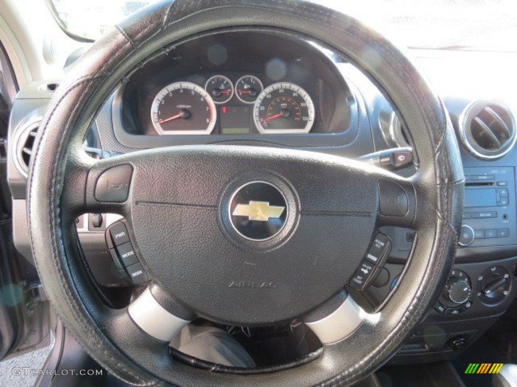 2008 Aveo LT Sedan - Medium Gray Metallic / Charcoal photo #18