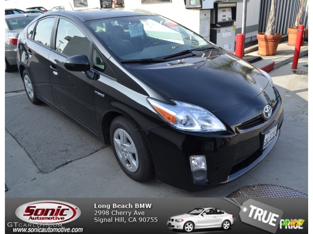 2010 Prius Hybrid II - Black / Dark Gray photo #1