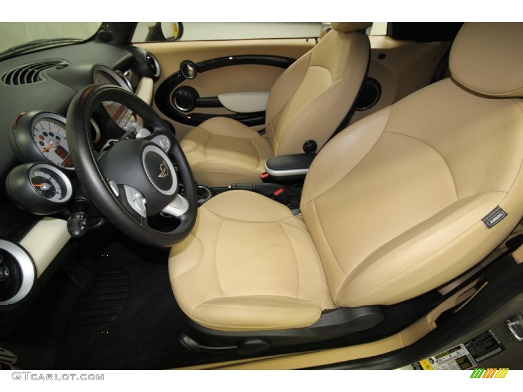 2009 Cooper S Convertible - Sparkling Silver Metallic / Gravity Tuscan Beige Leather photo #3