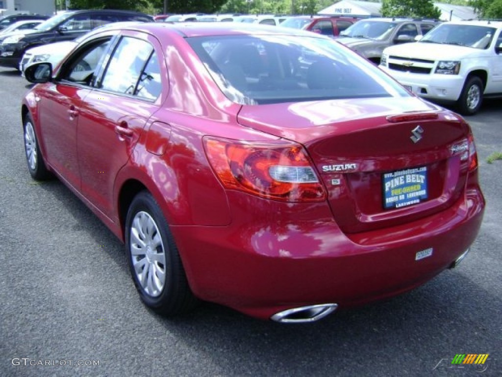 2012 Kizashi S AWD - Vivid Red / Black photo #6