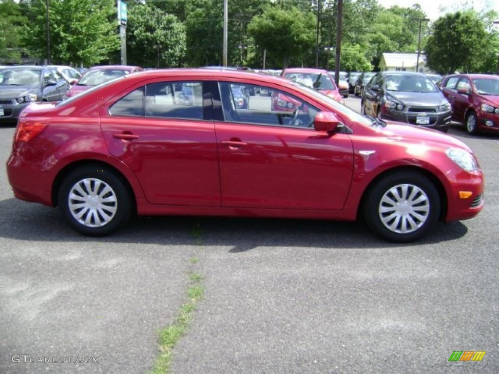 2012 Kizashi S AWD - Vivid Red / Black photo #7