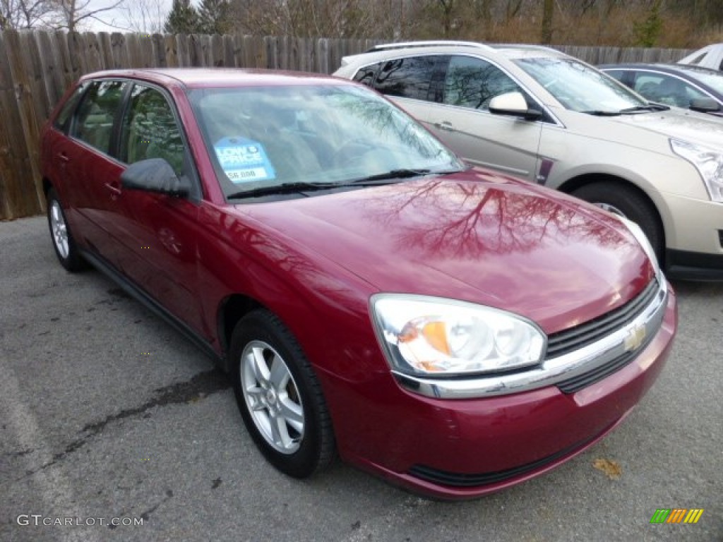 2004 Malibu Maxx LS Wagon - Sport Red Metallic / Neutral photo #1