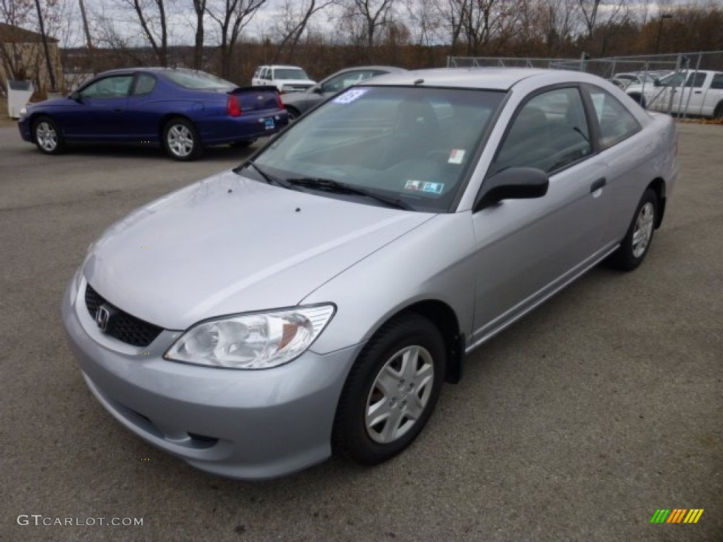 2005 Civic Value Package Coupe - Satin Silver Metallic / Black photo #3