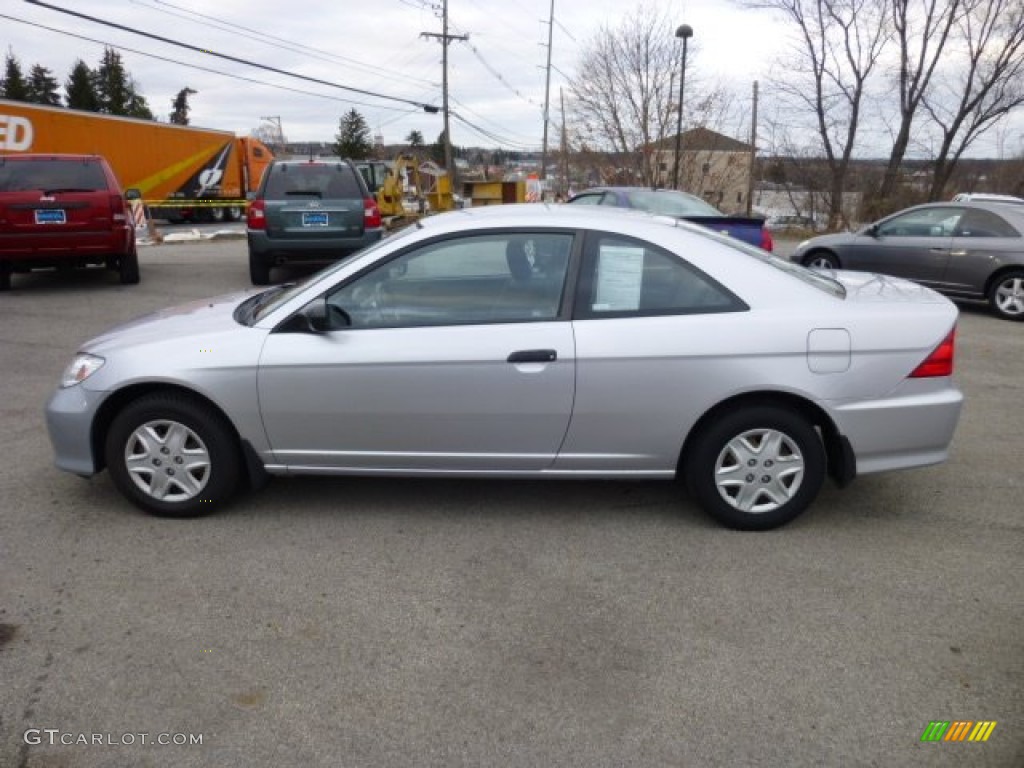 2005 Civic Value Package Coupe - Satin Silver Metallic / Black photo #4