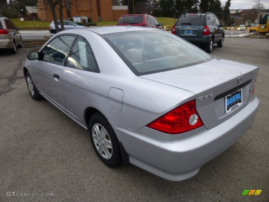 2005 Civic Value Package Coupe - Satin Silver Metallic / Black photo #5