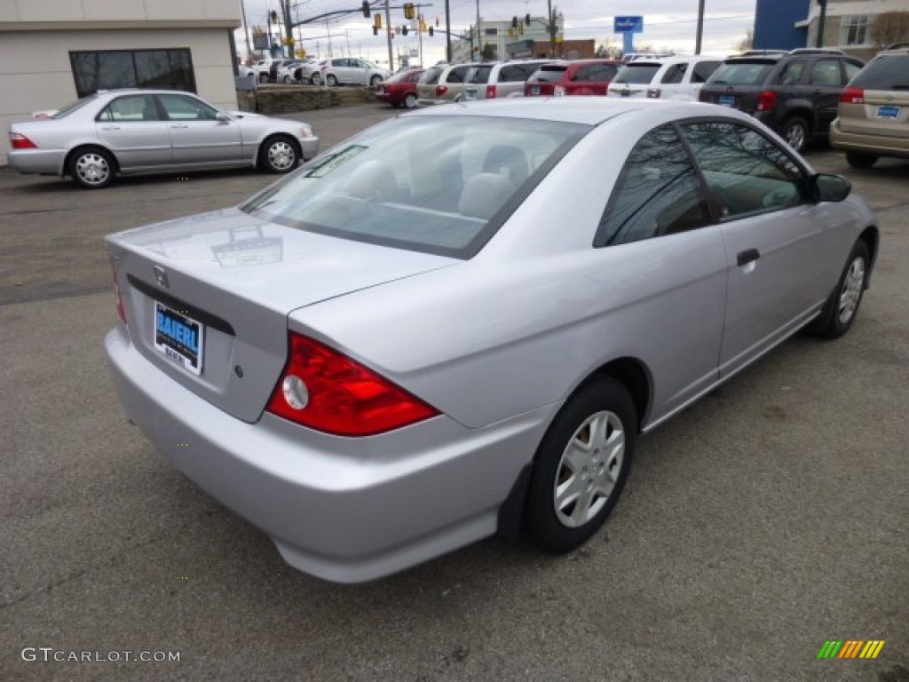 2005 Civic Value Package Coupe - Satin Silver Metallic / Black photo #7