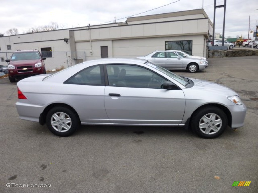 2005 Civic Value Package Coupe - Satin Silver Metallic / Black photo #8