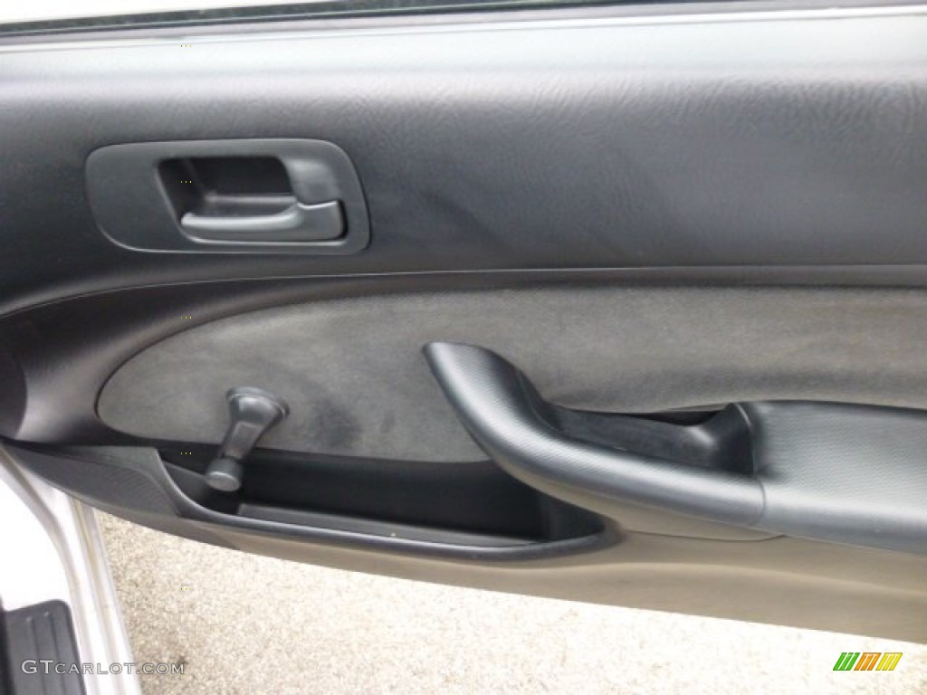 2005 Civic Value Package Coupe - Satin Silver Metallic / Black photo #12