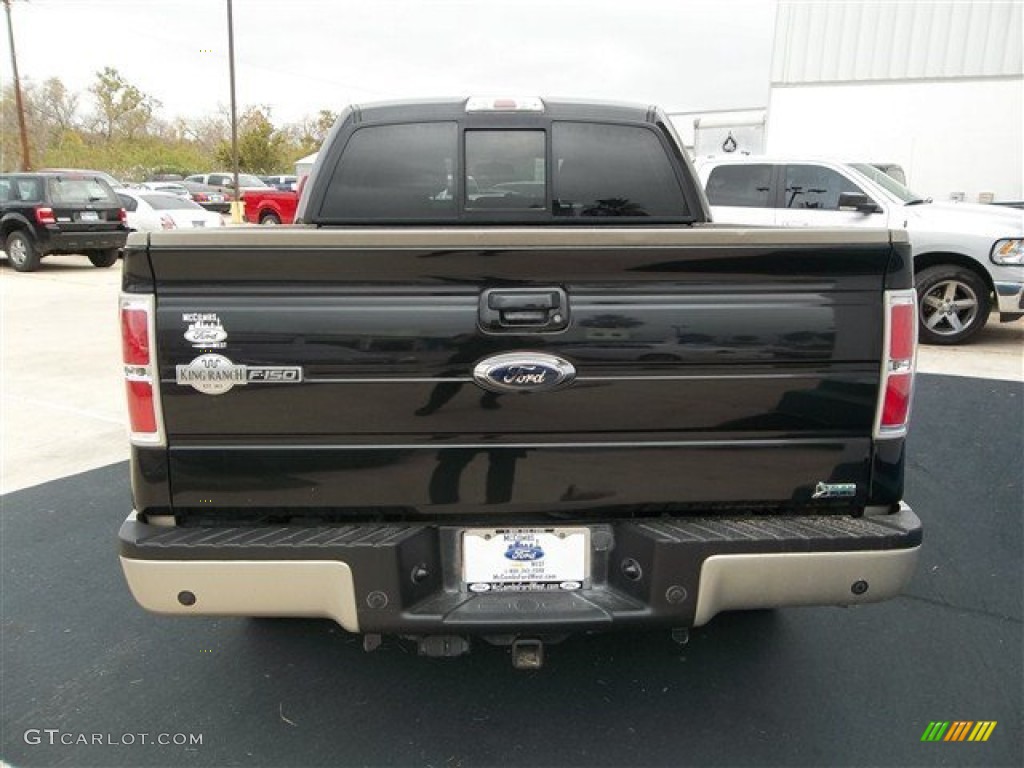 2010 F150 King Ranch SuperCrew - Tuxedo Black / Chapparal Leather photo #5
