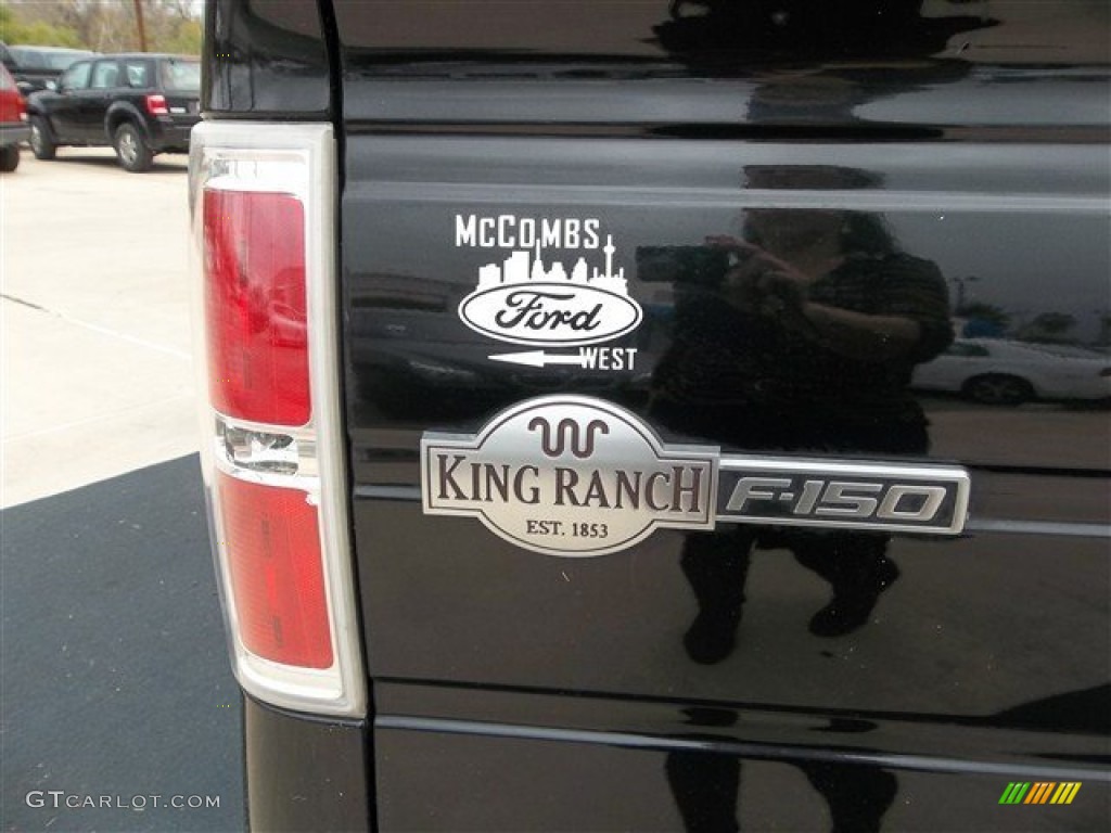 2010 F150 King Ranch SuperCrew - Tuxedo Black / Chapparal Leather photo #6