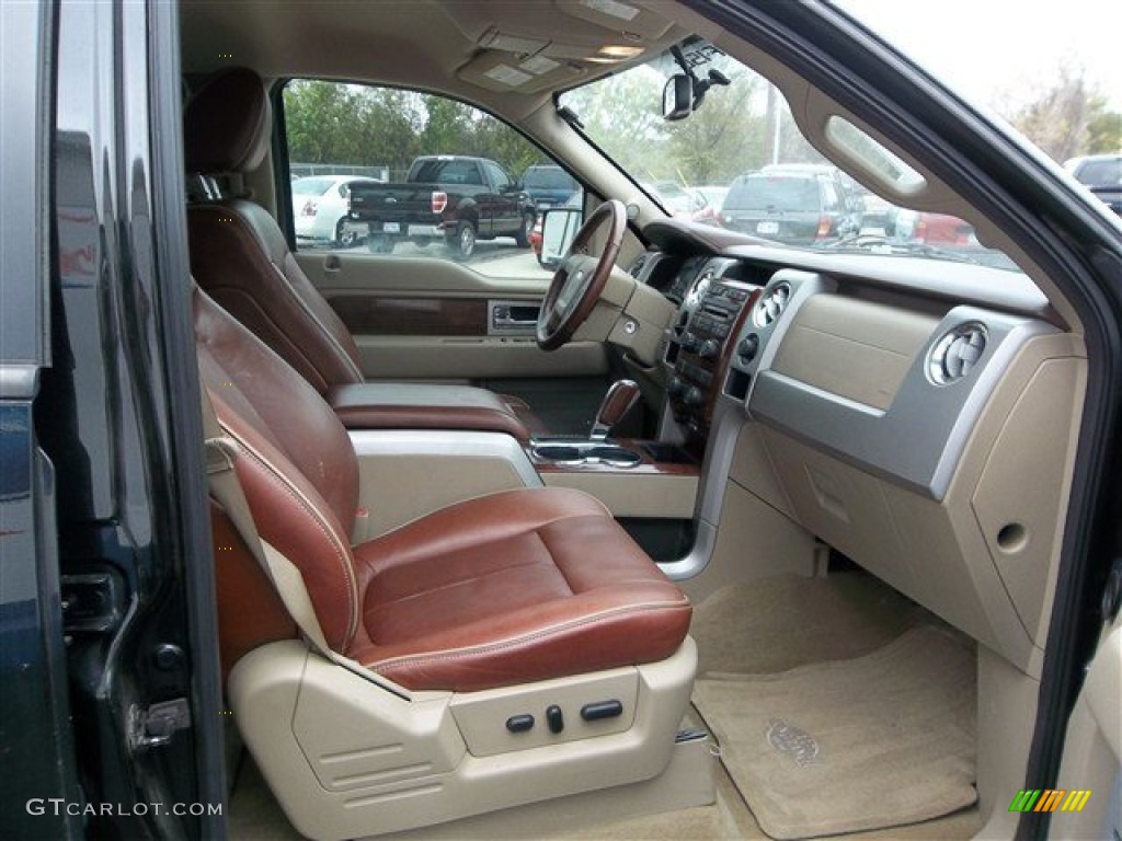 2010 F150 King Ranch SuperCrew - Tuxedo Black / Chapparal Leather photo #16