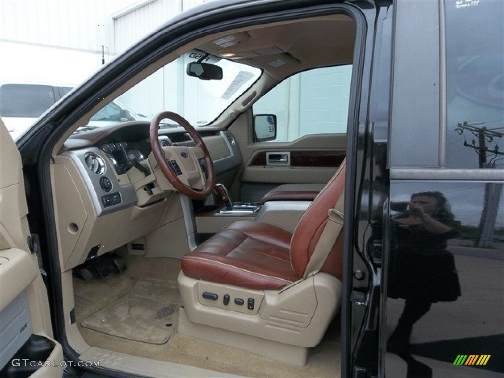 2010 F150 King Ranch SuperCrew - Tuxedo Black / Chapparal Leather photo #23