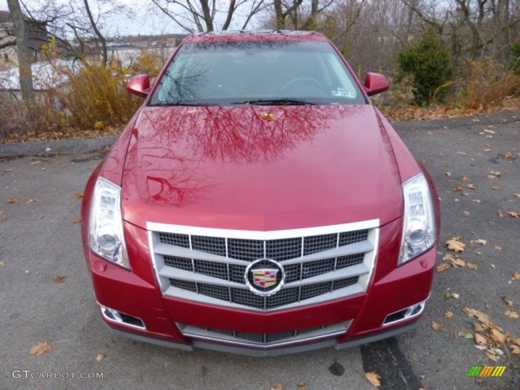 2009 CTS 4 AWD Sedan - Crystal Red / Cashmere/Cocoa photo #2