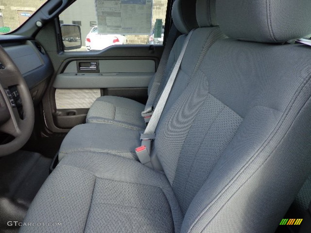 2013 F150 STX SuperCab 4x4 - Oxford White / Steel Gray photo #8
