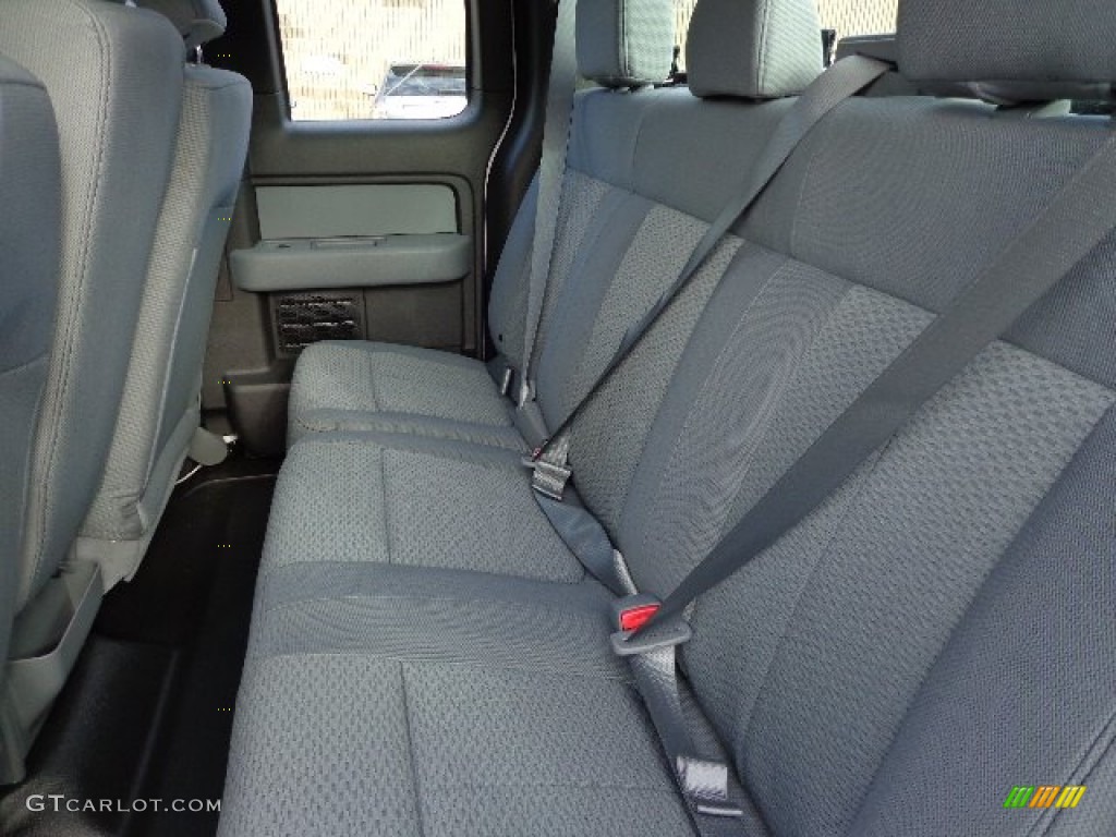 2013 F150 STX SuperCab 4x4 - Oxford White / Steel Gray photo #9