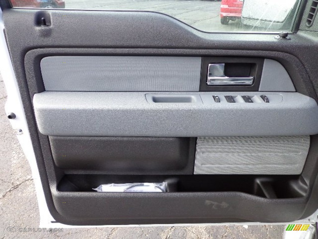 2013 F150 STX SuperCab 4x4 - Oxford White / Steel Gray photo #11