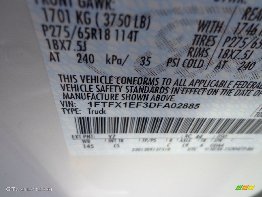 2013 F150 STX SuperCab 4x4 - Oxford White / Steel Gray photo #13