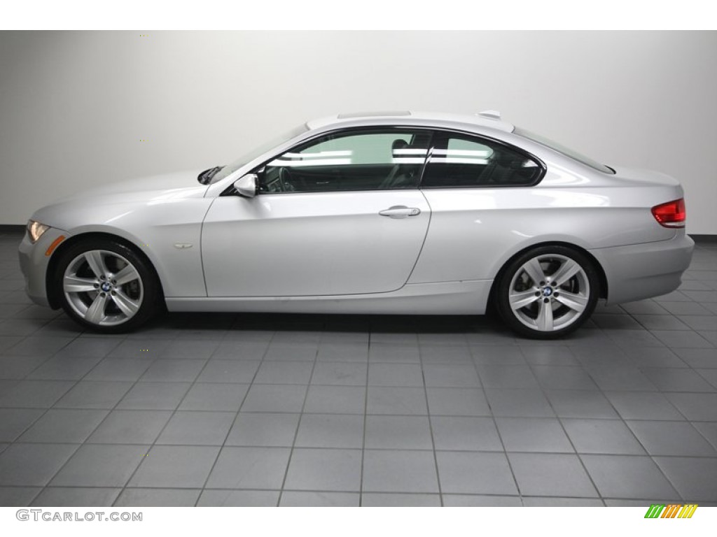 2009 3 Series 335i Coupe - Titanium Silver Metallic / Black photo #2