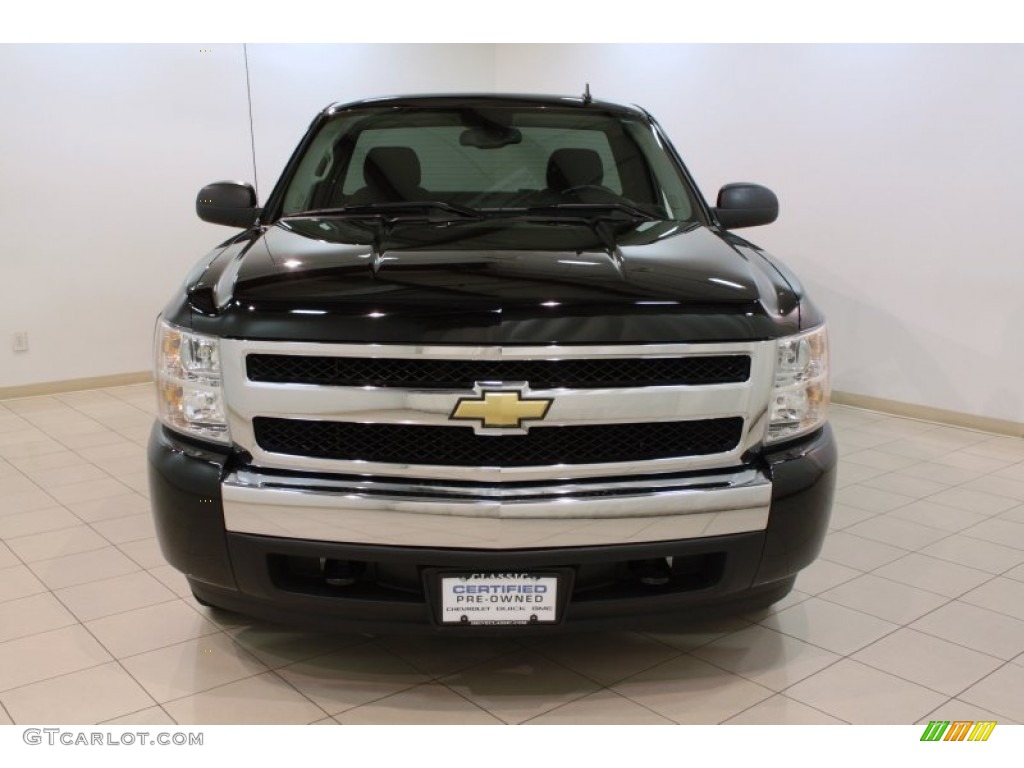 2008 Silverado 1500 LS Regular Cab - Black / Ebony photo #2