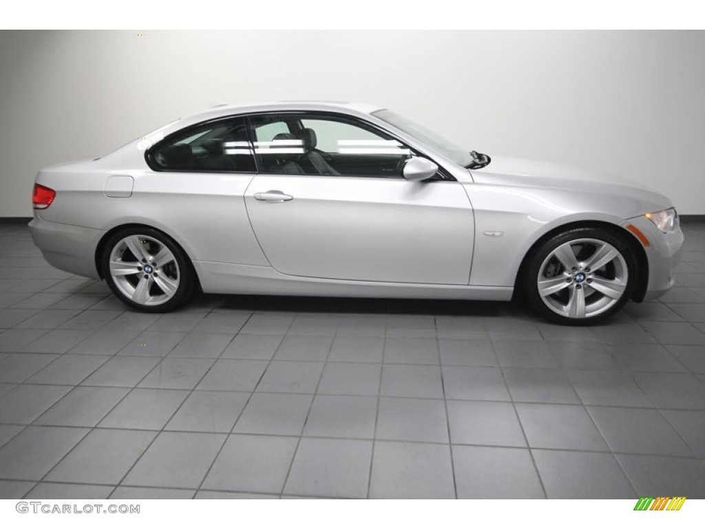 2009 3 Series 335i Coupe - Titanium Silver Metallic / Black photo #7