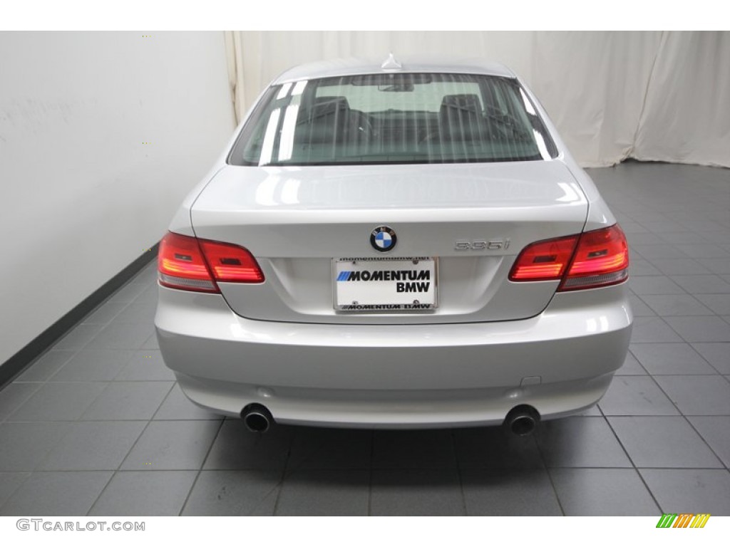 2009 3 Series 335i Coupe - Titanium Silver Metallic / Black photo #12
