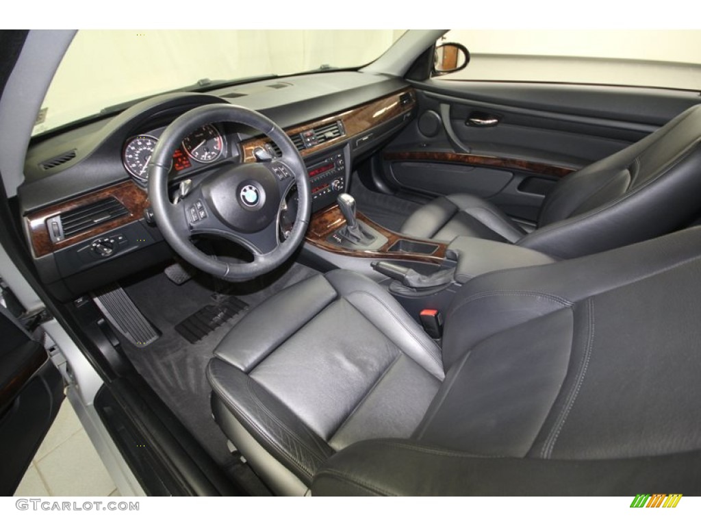 2009 3 Series 335i Coupe - Titanium Silver Metallic / Black photo #13