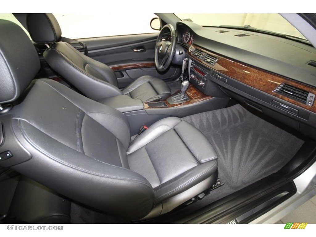 2009 3 Series 335i Coupe - Titanium Silver Metallic / Black photo #31